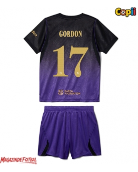 Barcelona Anthony Gordon #17 Echipament de Fotbal Replică 2026-27 Copii Deplasare (+ Șorturi)